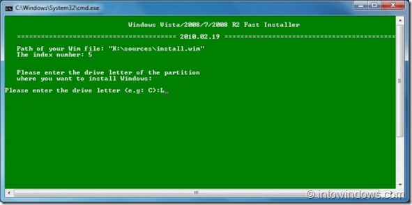 Install Windows 7 to an USB external hard drive3