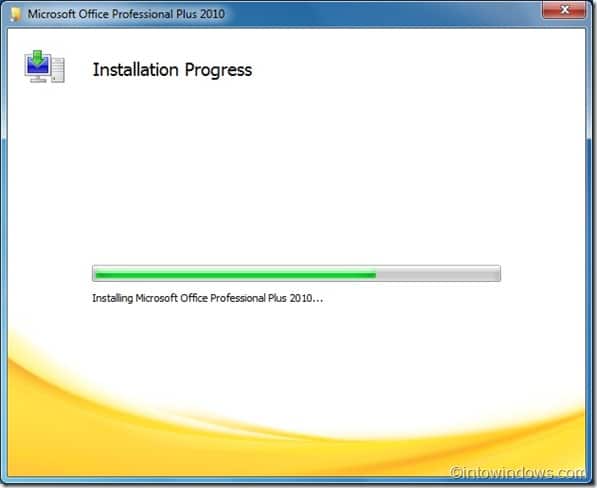Installing office professional plus 2010