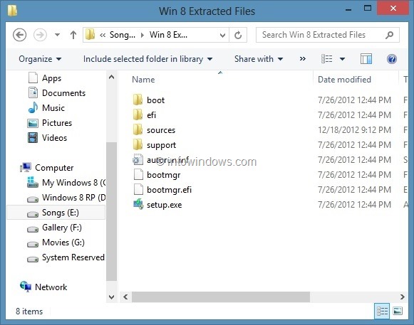 Integrate Drivers in Windows 8 DVD or ISO Last Step