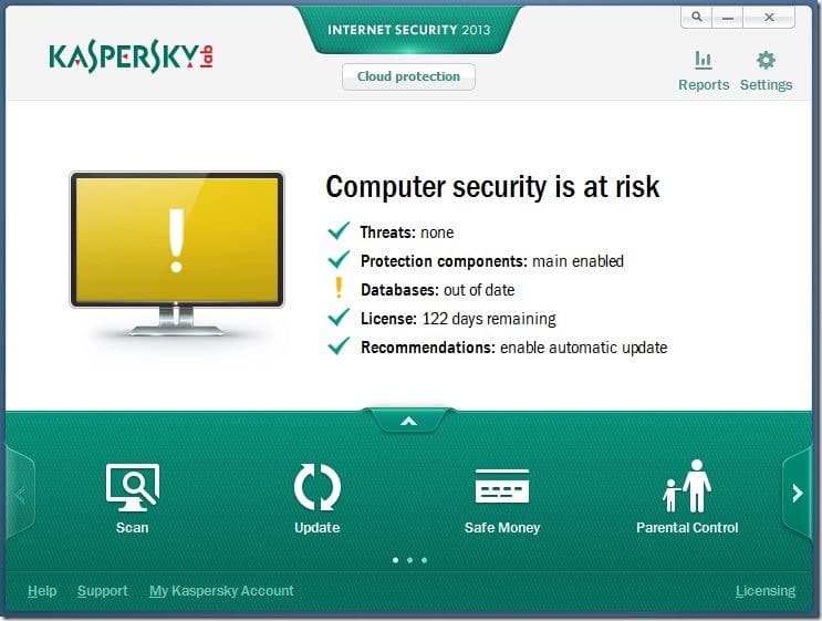 Kaspersky Databases Are Out of Date