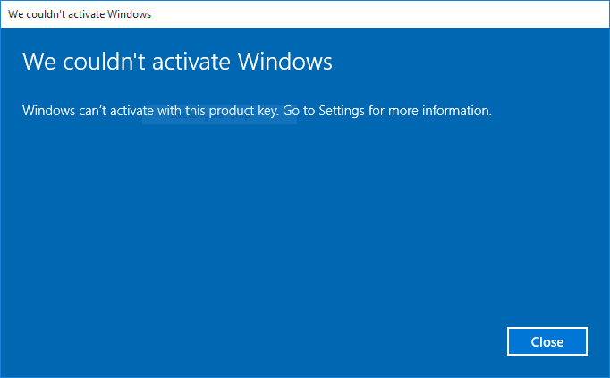 Know why your Windows 10 was not activated (2)