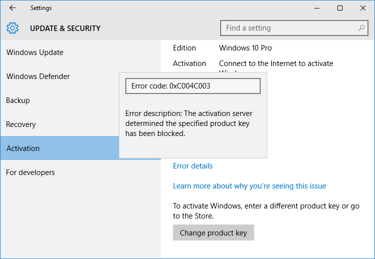 Know why your Windows 10 was not activated (3)