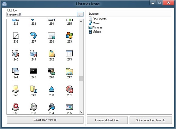 Library Icons Changer