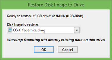 Mac OS X Bootable USB On Windows step6
