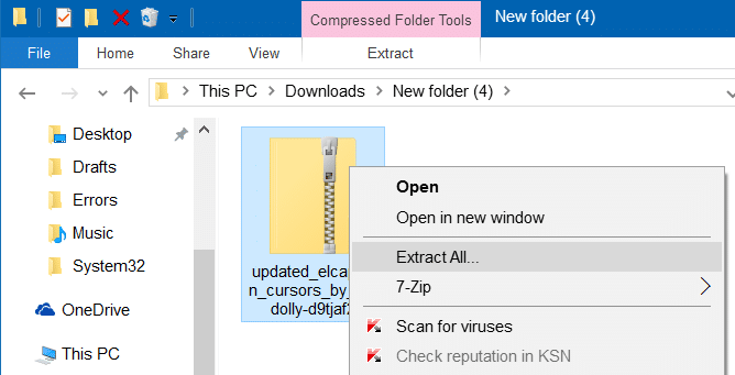 Mac cursor for Windows 10