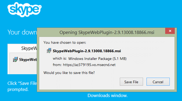 Make Skype call from Outlook website picture3