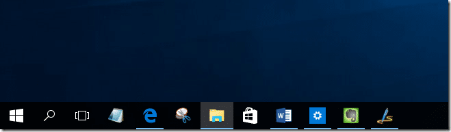 Make taskbar icons size bigger in Windows 10