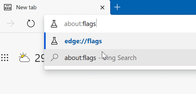 Microsoft Edge vertical tabs pic1
