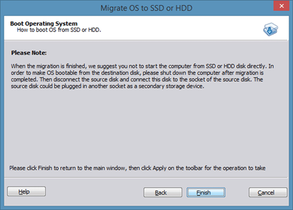 Migrate Windows 8 to SSD using Partition Assistant step5