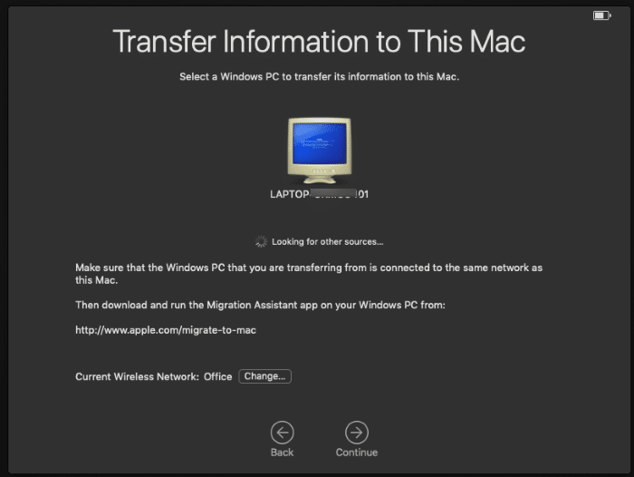 Migrate data from Windows 10 to Mac pic5