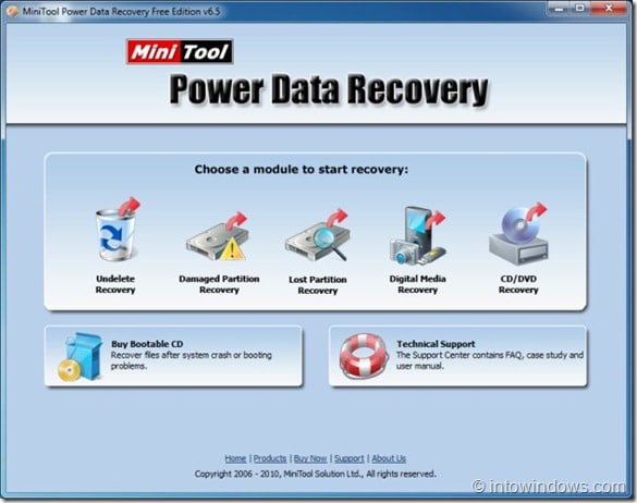 MiniTool Power Data Recovery Free Edition for Windows