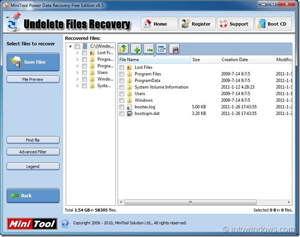 MiniTool Power Data Recovery Free Edition