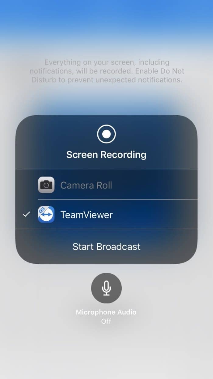 Mirror iphone screen on Windows 10 PC using TeamViewer (3)