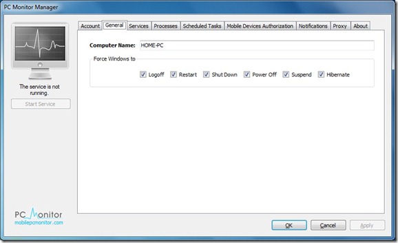 Monitor and Manage PC From Anywhere With PC Monitor Step1