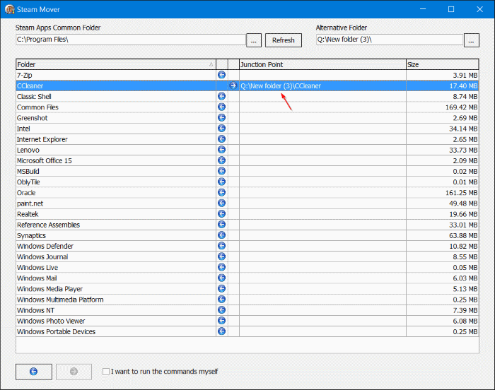 Move Installed Programs to another drive in Windows 10 step06