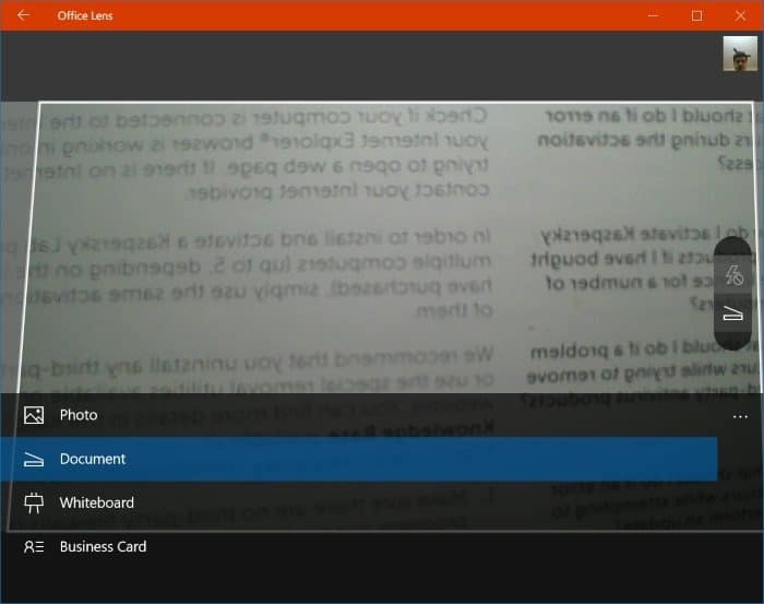 Office Lens is Camscanner for Windows 10 pic5