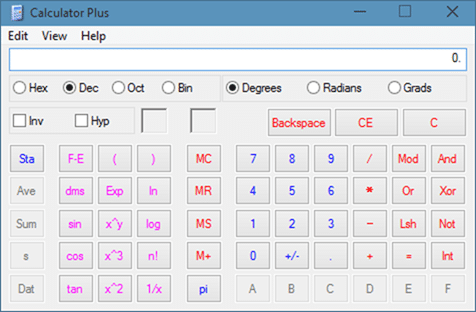 Old Calculator in Windows 10 picture4