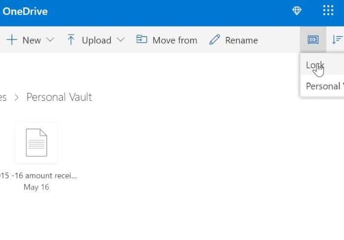 OneDrive Personal vault pic3