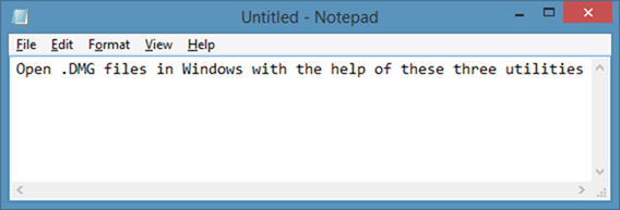 Open DMG Files In Windows os