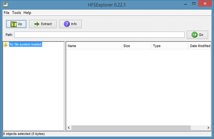 Open DMG Files In Windows using hfsexplorer