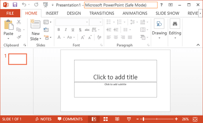 Open Microsoft Office in safe mode