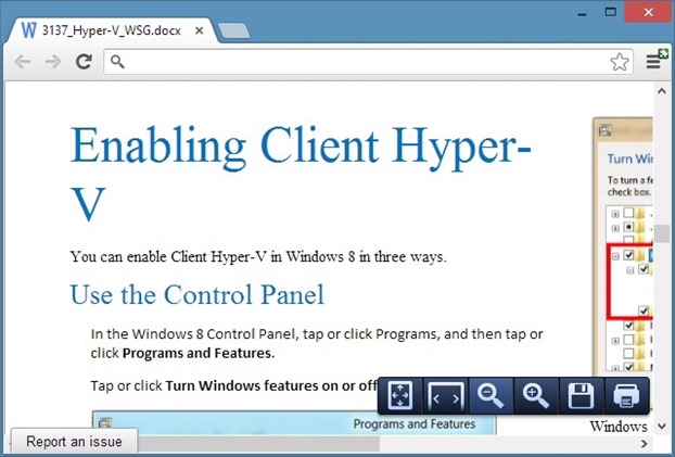 Open Office Word, Excel and PowerPoint files in Chrome browser Picture2