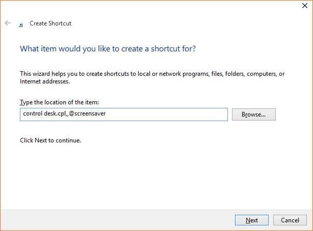 Open Screen Saver Settings in Windows 10 picture7