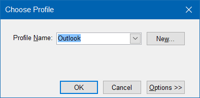 Outlook 2016 hangs at processing starting loading profile step3