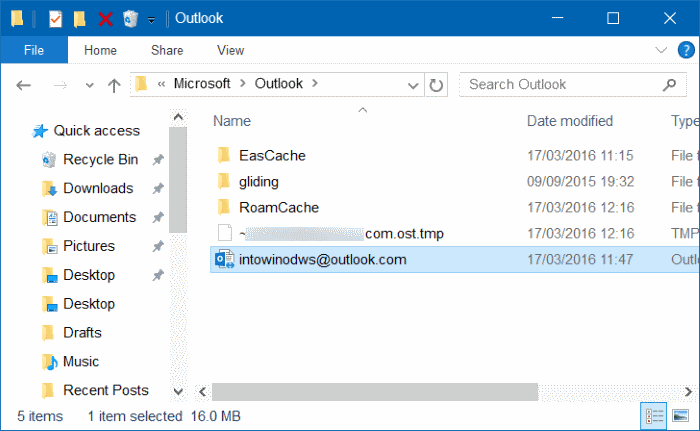 Outlook 2016 hangs at processing starting loading profile step4