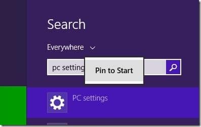 PC Settings