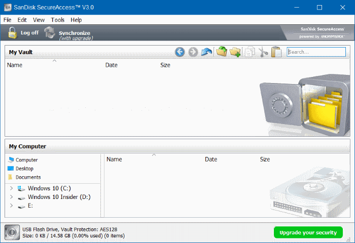 Password Protect SanDisk USB drive in Windows step5.1