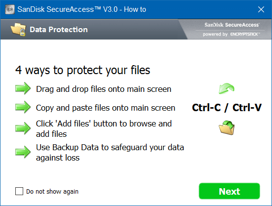 Password Protect SanDisk USB drive in Windows step8