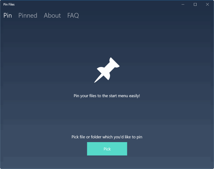 pin files to Windows 10 start menu pic1