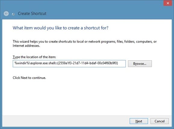Pin Run Command To Start Screen In Windows 8 Step2
