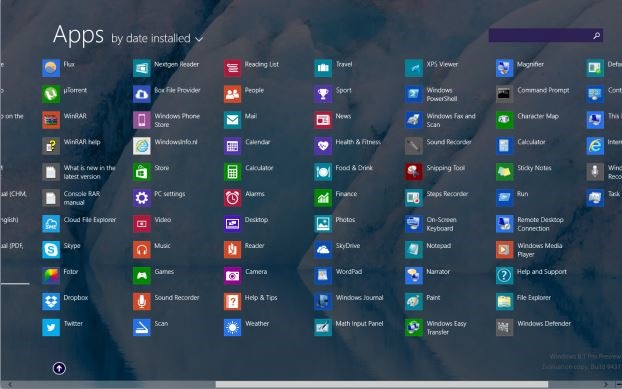 pin apps to start screen Windows 8.1