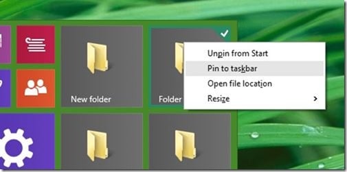 Pin folders to taskbar in Windows 10 step2