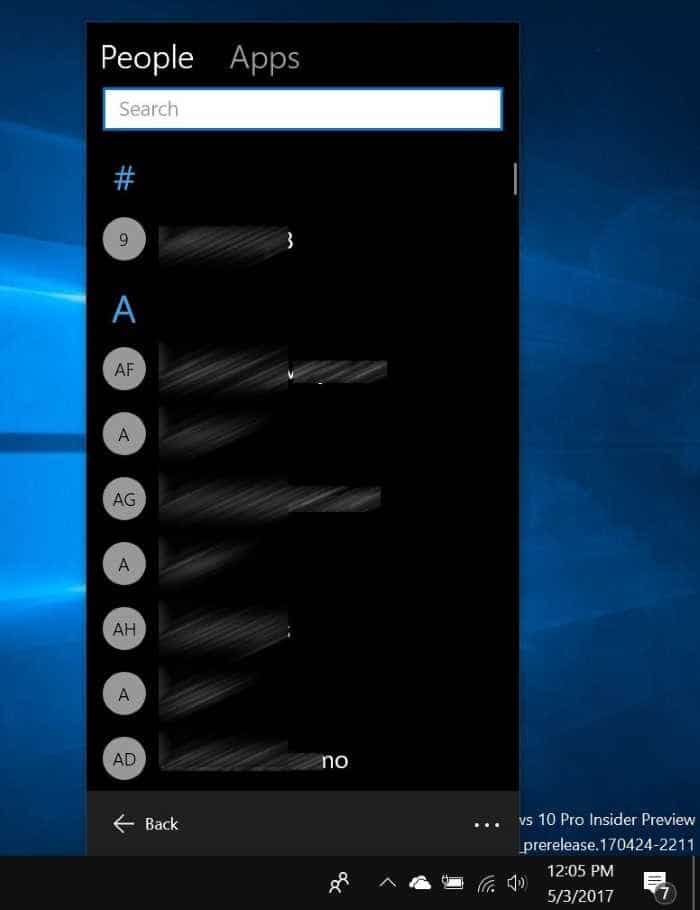 Pin or unpin people contacts to Windows 10 taskbar pic3