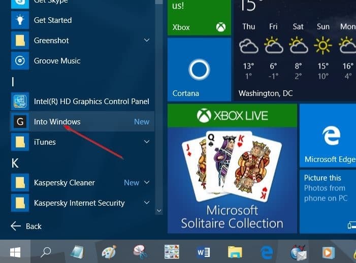 Pin websites to Start menu in Windows 10 step6