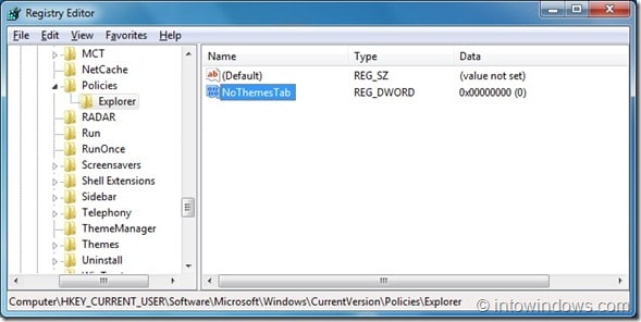 Prevent Users From Changing Windows 7 Theme