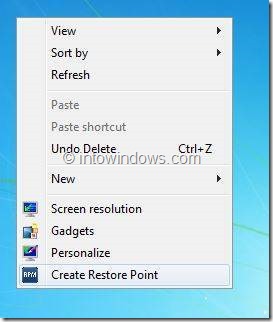 Quick Restore Point