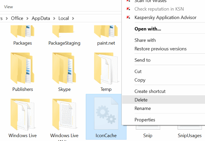 Rebuild Windows 10 icon cache step4