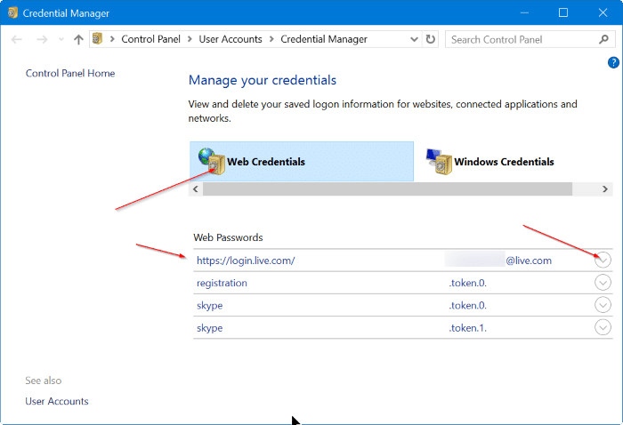 Recover passwords saved in Edge Browser step2