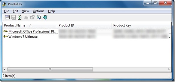 Recover Office 2010 Product key