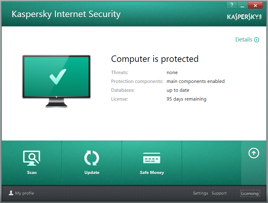 Recovering Kaspersky product key