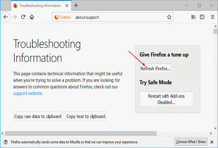 Refresh Firefox pic5