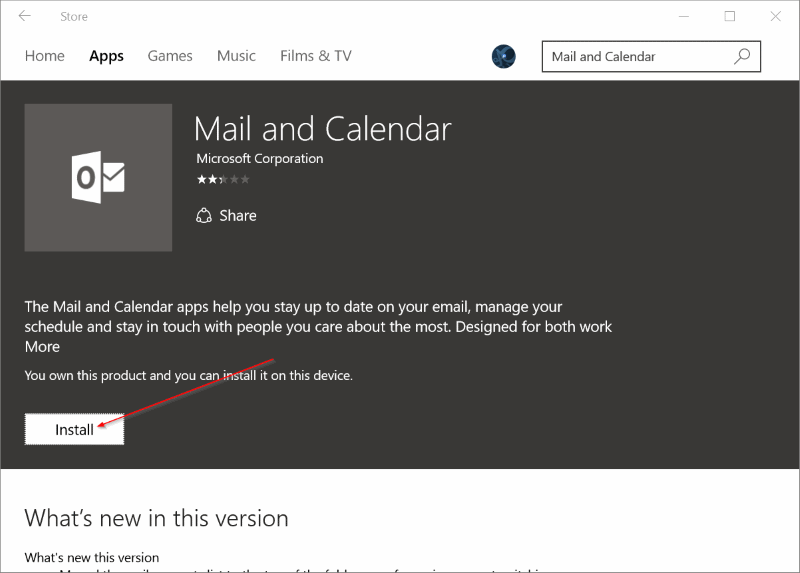 Reinstall Mail app in Windows 10pic5
