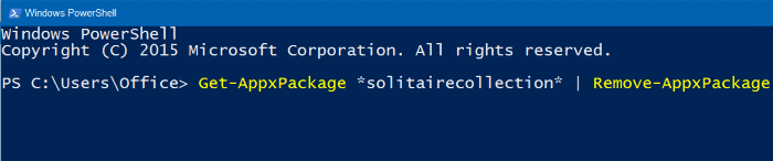 Reinstall Microsoft Solitaire Collection in Windows 10 step2