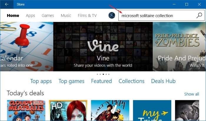 Reinstall Microsoft Solitaire Collection in Windows 10 step4