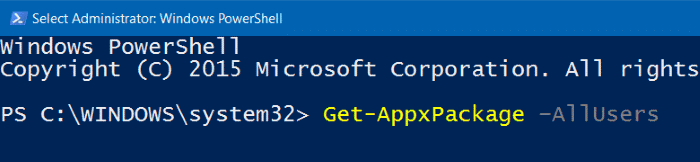 Reinstall Photos app in Windows 10 step2