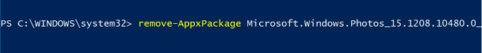 Reinstall Photos app in Windows 10 step4
